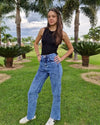 Calça Jeans Wide Leg Los Angeles Juvenil