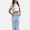 Calça Jeans Wide Leg Luna Juvenil