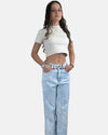Calça Jeans Wide Leg Luna Juvenil