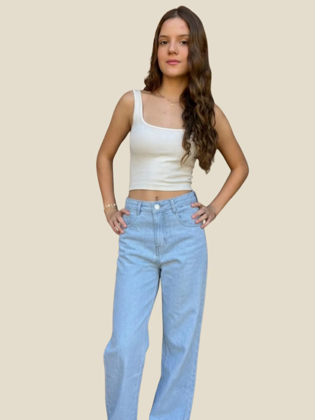 Calça Wide Leg Crystal